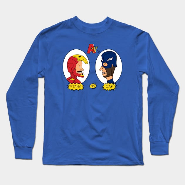 Stank Vs. Cap Long Sleeve T-Shirt by pigboom